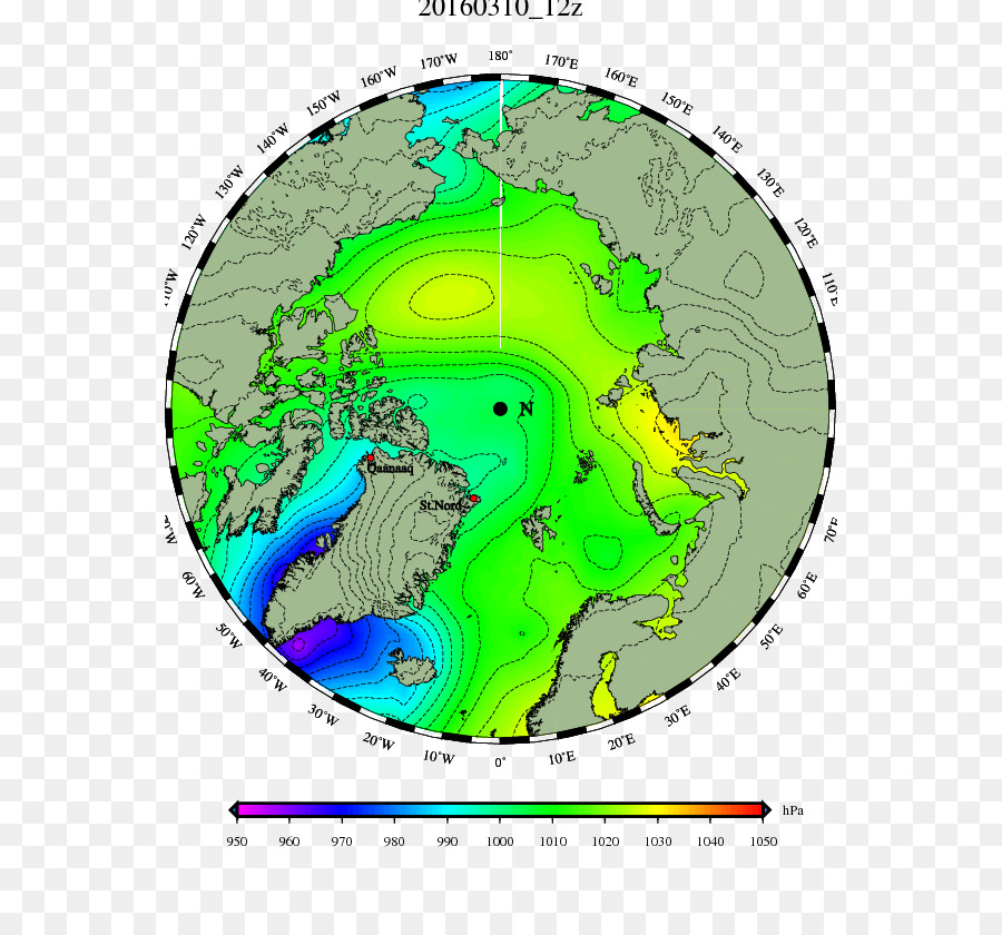 Polo Nord Larsen Ice Shelf Di Mappe Percorsi Del Mare Del Nord Oceano Artico - mappa