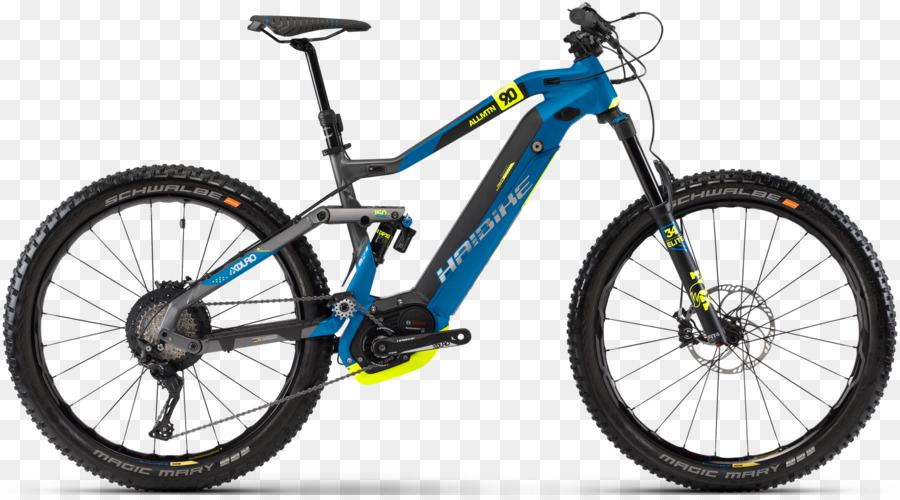 HAIBIKE XDURO AllMtn 9.0 E MTB fullsuspension blå Elektro Fahrrad Mountain bike - Fahrrad