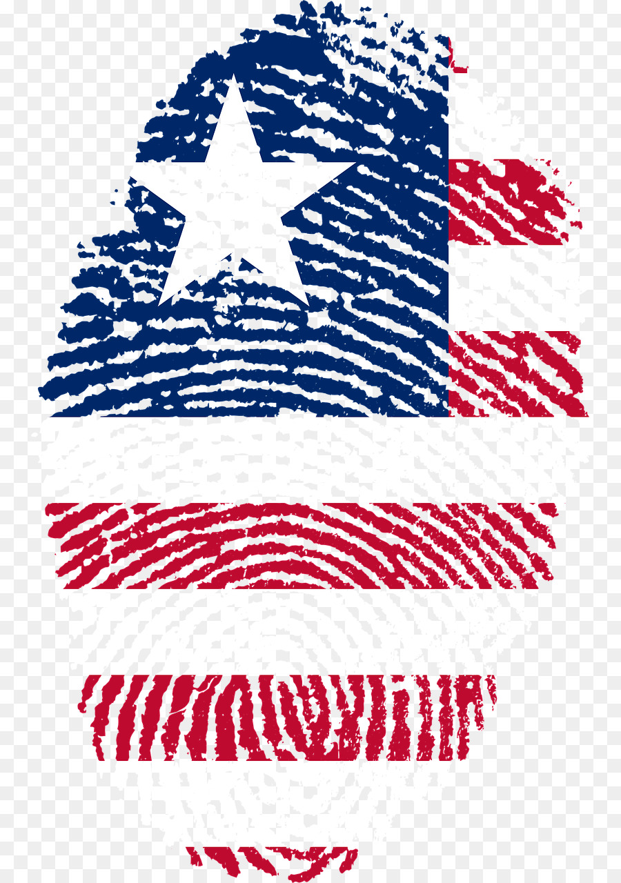Bandiera della Liberia Bandiera della Liberia Stati Uniti di Impronte digitali - bandiera