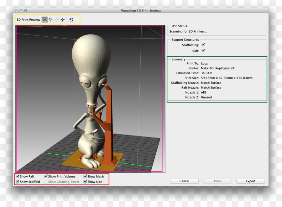 La stampa 3D di Adobe Creative Cloud computer grafica 3D - Stampante