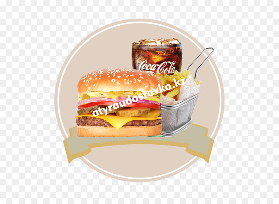 Colazione panino Hamburger al Fast food Hamburger Whopper - combo di hamburger