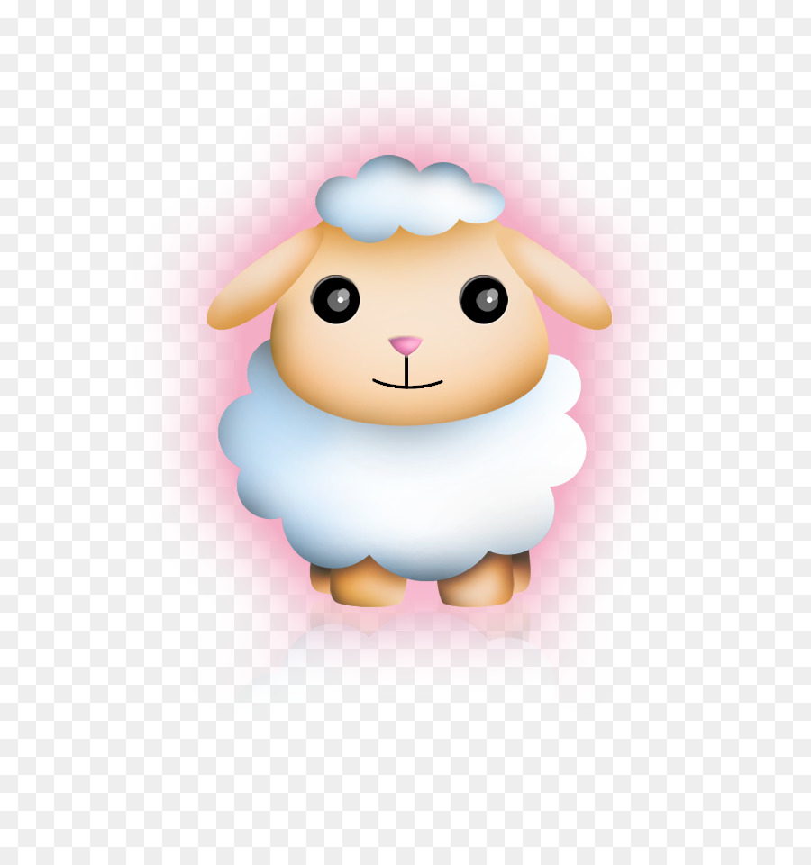 Pink M Character Animal Clip art - pecore