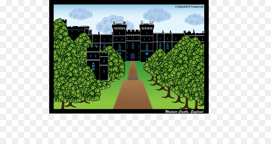 Baum Symmetrie Plantage Landschaftsbau Muster - Schloss Windsor
