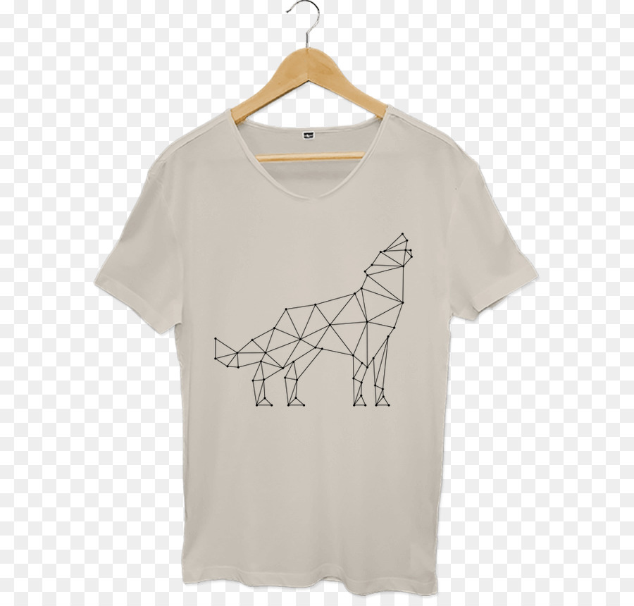 T-shirt Ärmel Kragen Comme un camion Oberbekleidung - geometrische wolf
