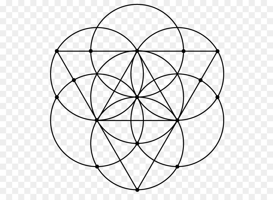 Geometria sacra cerchi Sovrapposti griglia del Tatuaggio - Geometria sacra