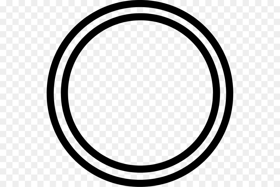 Bianco, Clip art - doppio cerchio