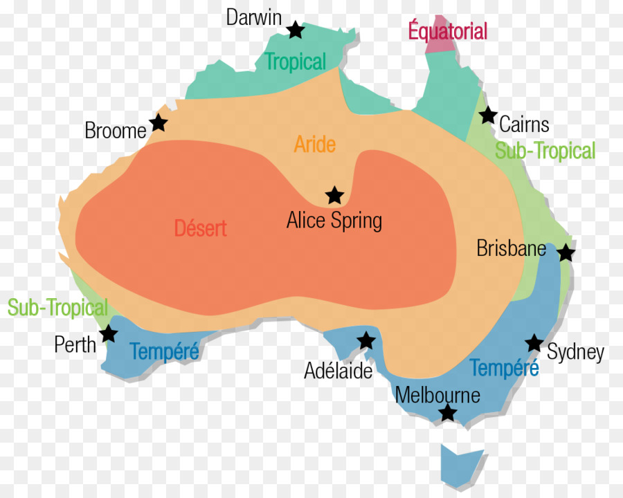 Il klima Deserti dell'Australia Mappa Clima - Australia