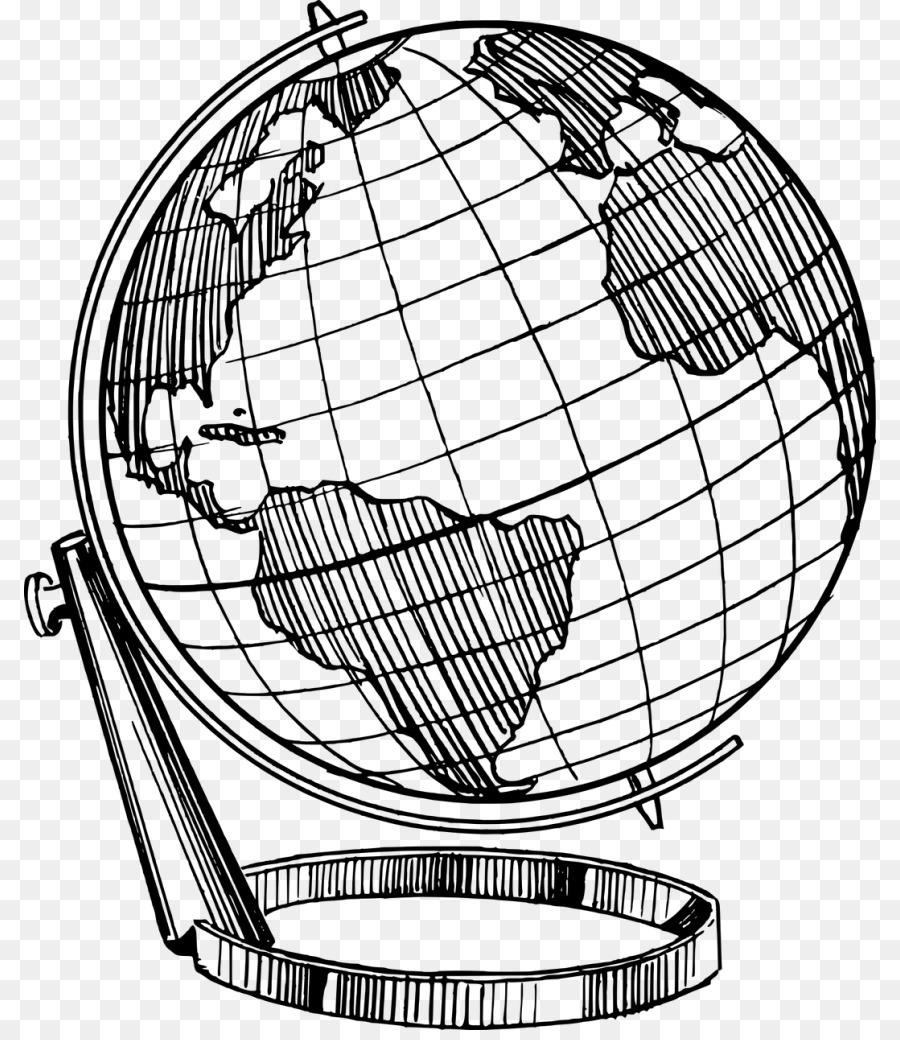 Globe On The Stand. Hand Drawing Vector Sketch Colored Illustration.  Royalty Free SVG, Cliparts, Vectors, and Stock Illustration. Image  125106959.