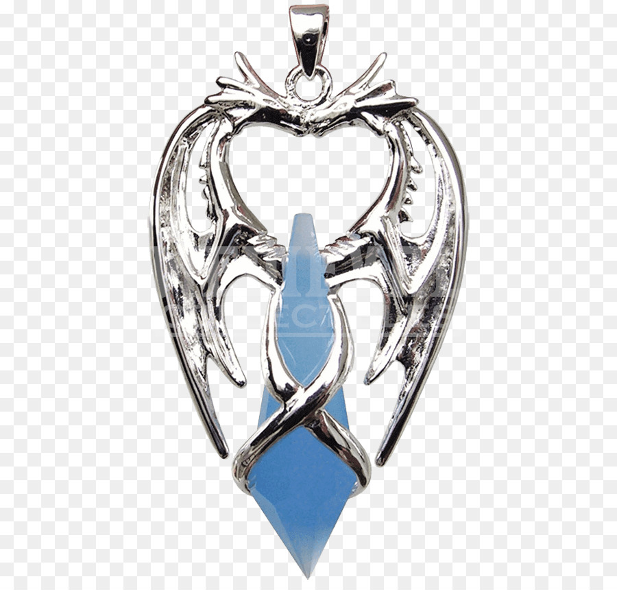 Charms & Anhänger-Halskette Schmuck Kristall Silber - Drache Halskette