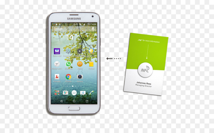 Feature-phone-Smartphone mit Near-field-communication und Handheld-Geräte Visitenkarten - Smartphone