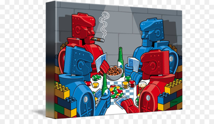 Rock 'Em Sock 'Em Roboter-Kunst-Leinwand-Druck Spielzeug - Spielzeug