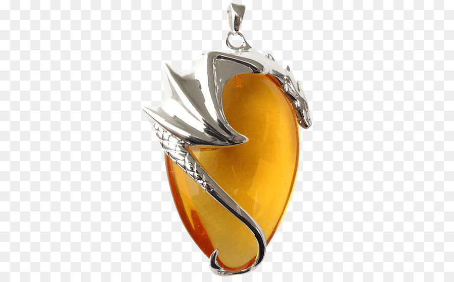 Charms & Anhänger-Halskette Amulett Kristall Silber - Drache Halskette