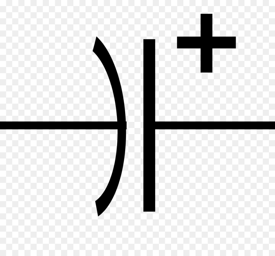 Elektronische symbol-Elektrolyt-Kondensator Elektrische Netz Schaltplan - Symbol