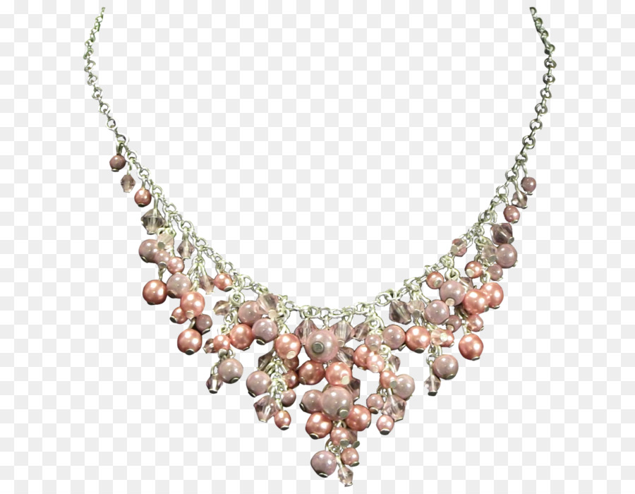 Perlenkette T shirt Schmuck Ohrring - Halskette