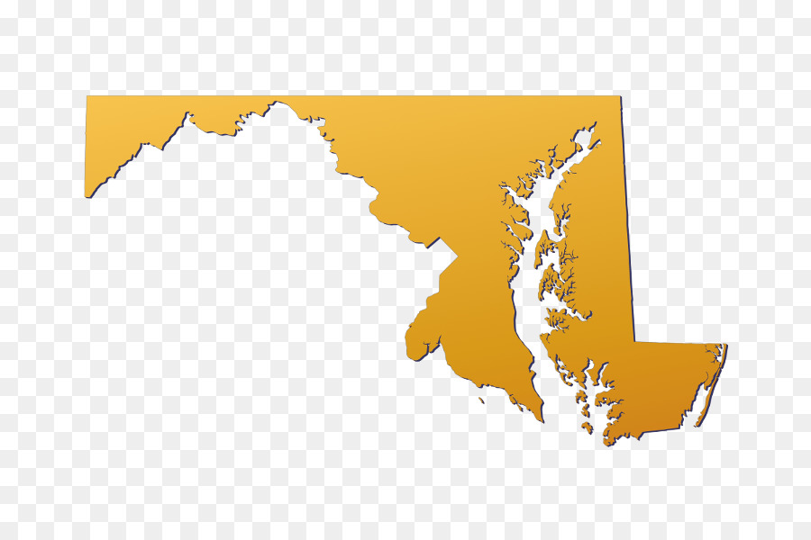 Maryland Mappa Vettoriale di Distretto di Columbia - mappa