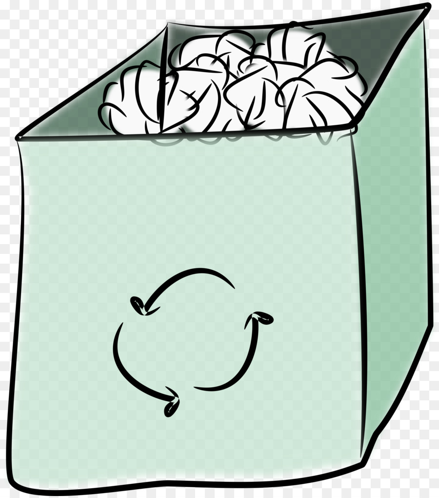 Müll & Abfall, Papier-Körbe, Müll & Abfall, Papier-Körbe, Papier-recycling Recycling bin - Sketchbook