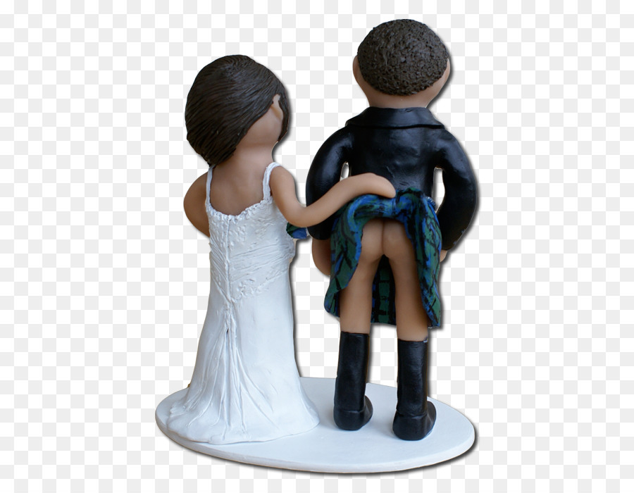 Wedding cake topper Sposo Scozia - Topper torta nuziale