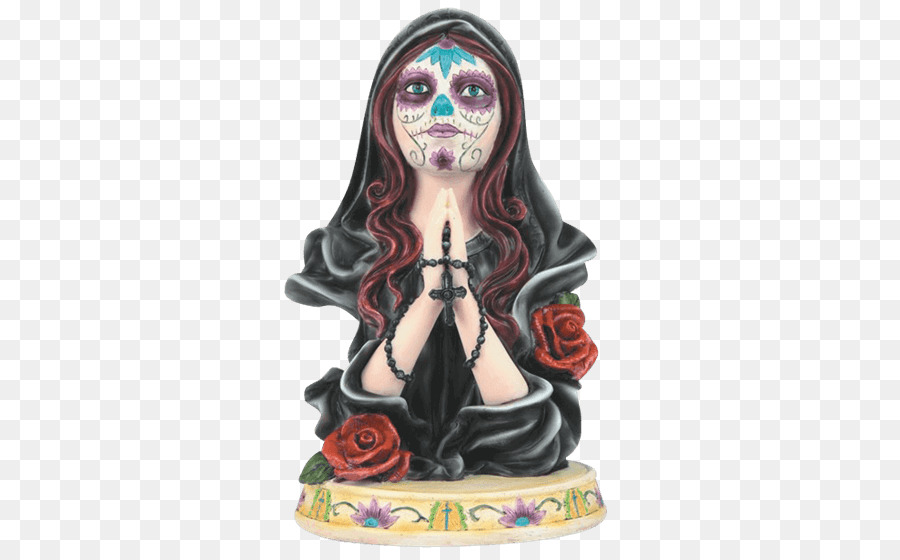 La Calavera Catrina Figurine Preghiera Del Rosario - cranio