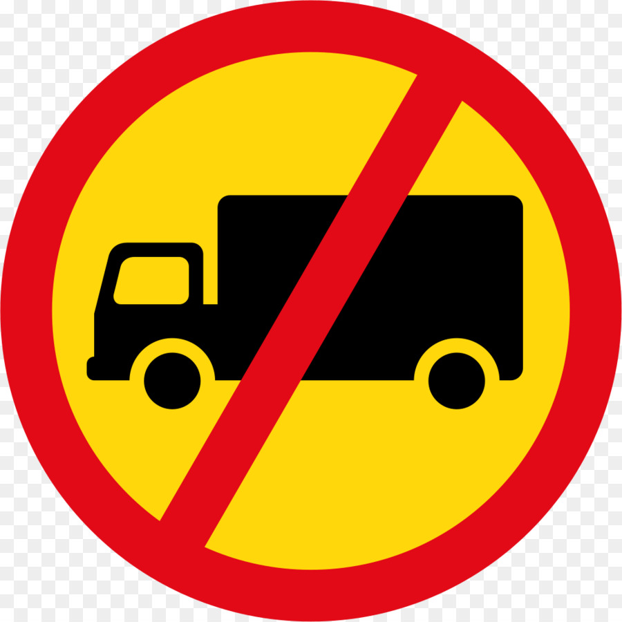 Interdittive segno di traffico di Camion su Strada - strada del segnale