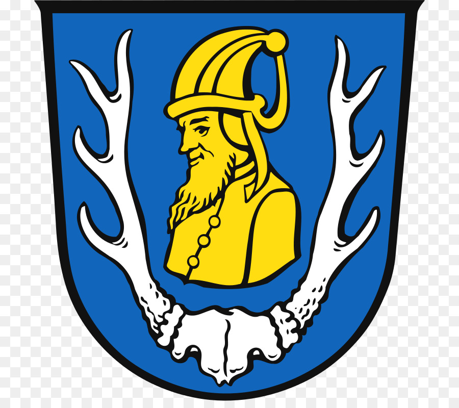 Cham Áo khoác của cánh tay Khỏe, người đứng đầu thành phố của Người Traitsching - khu vực quận ở Bavaria