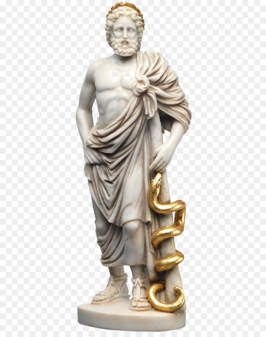 Rod von Asclepius Medizin der griechischen Mythologie Hygieia - Griechische statue