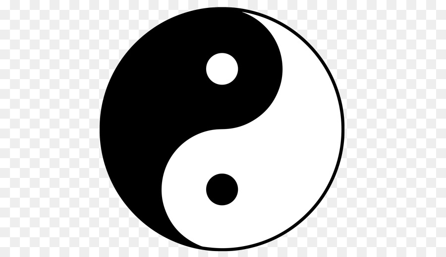 Yin e yang Taijitu Simbolo del Taoismo Clip art - simbolo