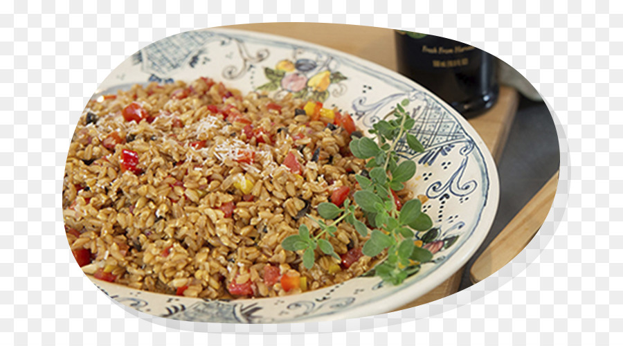 Gebratener Reis Vegetarische Küche-Focaccia Picadillo Füllung - Salat