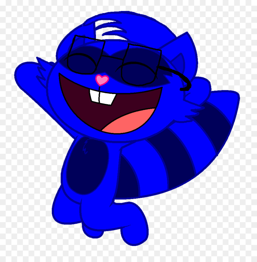 Kobalt blau Charakter Clip art - Waschbär malen