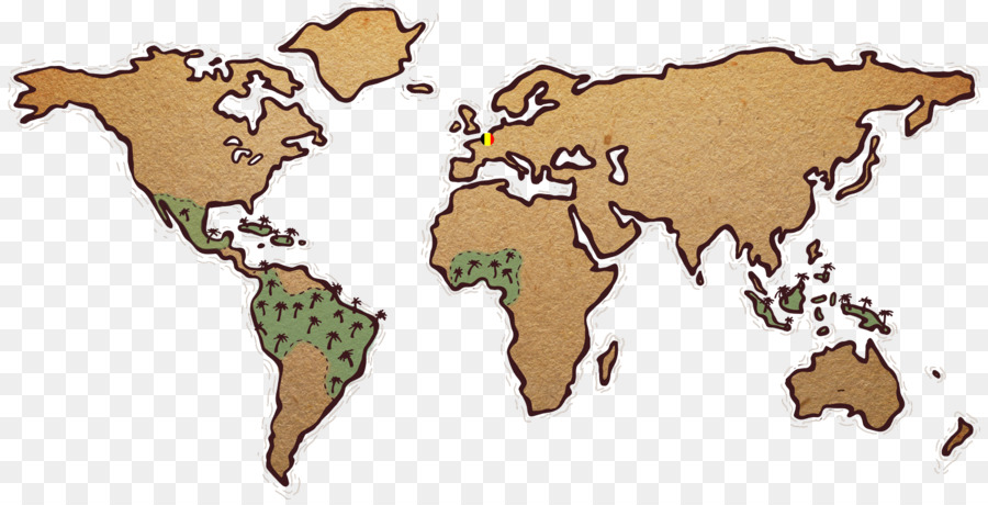 Mondo mappa Mondo proiezione di Mercatore - mappa del mondo