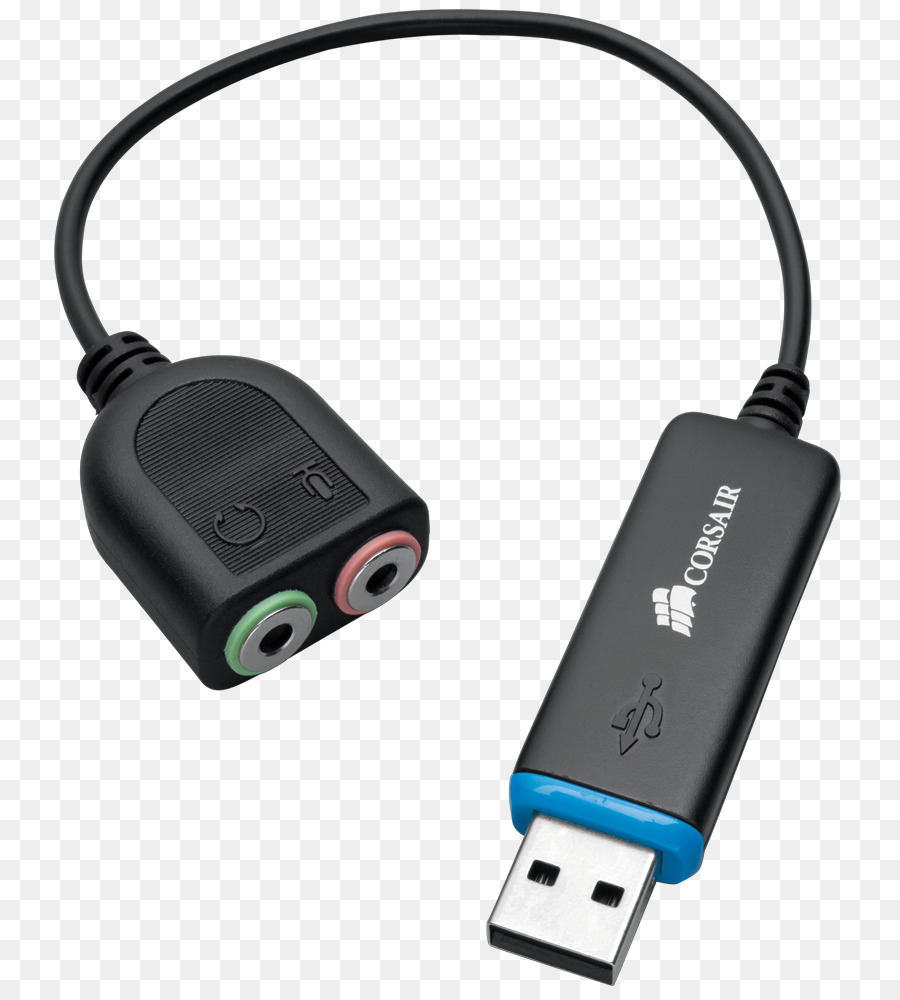 Mikrofon-Kopfhörer-USB-Corsair Vengeance 1100 Communication Headset - headset - Hinter-den-Hals-mount Analog-signal - Mikrofon