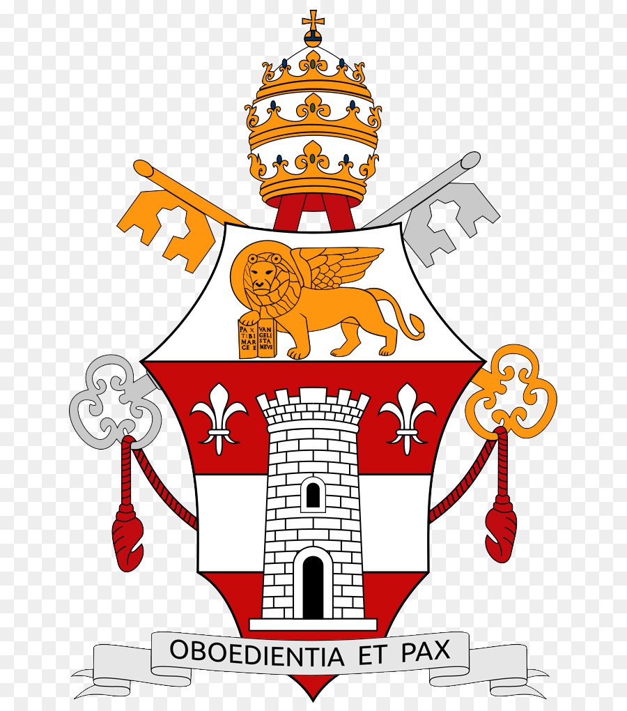 Vatikanstadt Päpstliche Wappen Papst das Zweite Vatikanische Konzil Wappen - Kohle