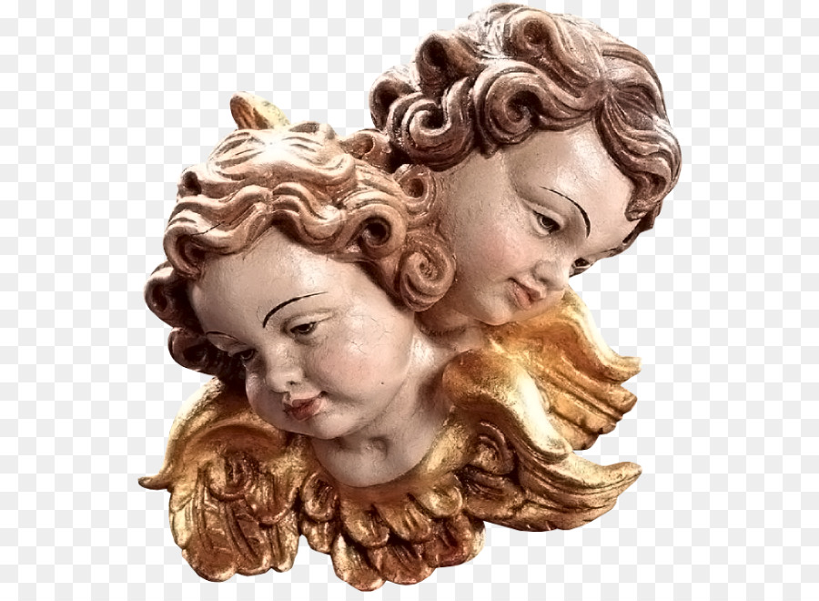 La testa di un Angelo Barocco Putto Scultura - angelo