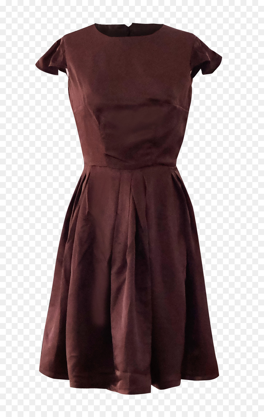 Kleine schwarze Satin-Rock Maxi-Kleid - volles Kleid