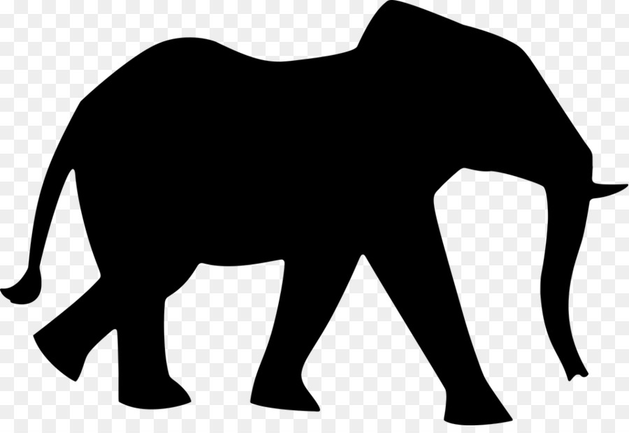Der afrikanische Elefant Elephantidae Silhouette Clip art - Silhouette