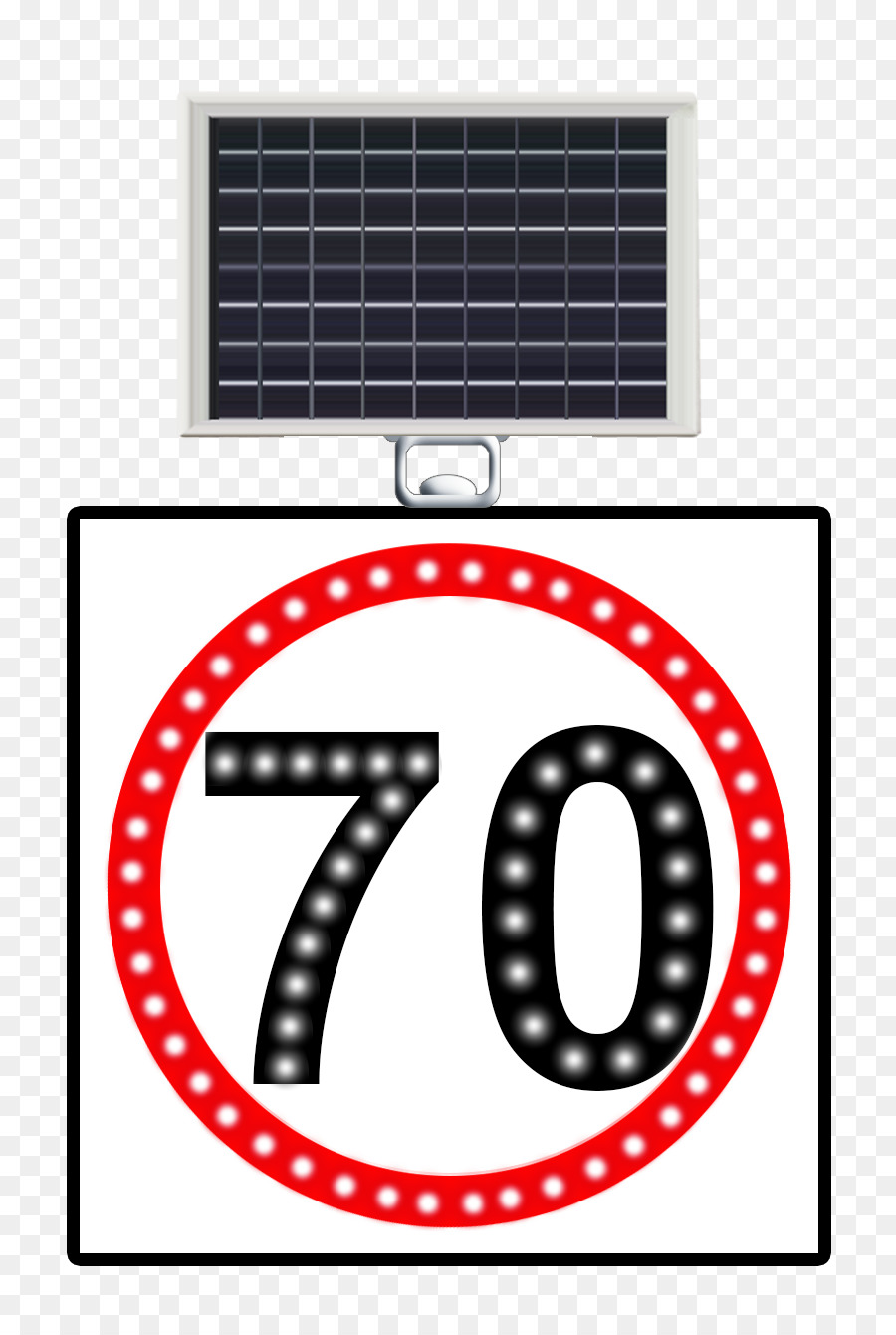 Traffico segno Levha Speed bump energia Solare - strada