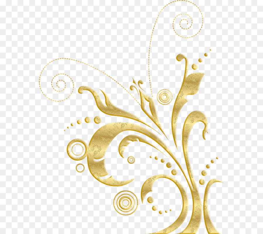 Flower Design Gold