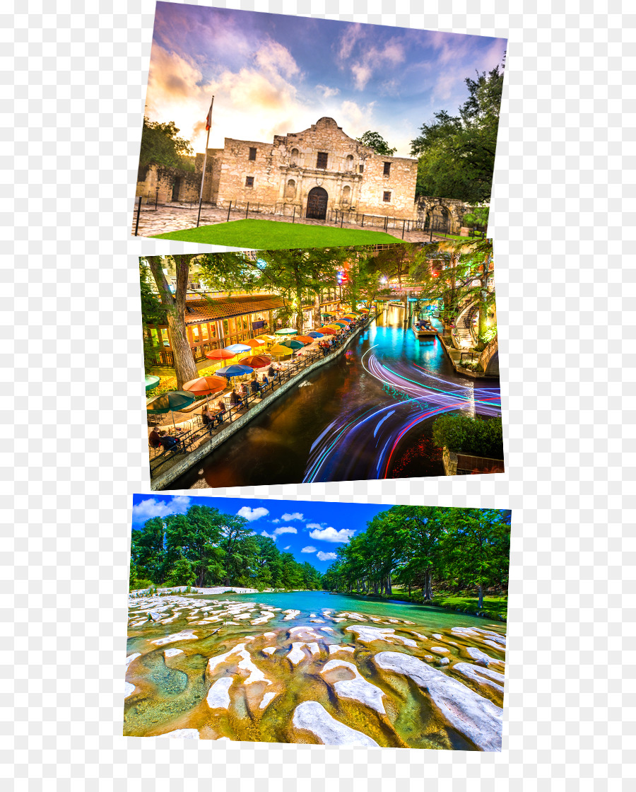 Alamo Missione a San Antonio Sfondo per il Desktop del tempo Libero Collage Turismo - Collage