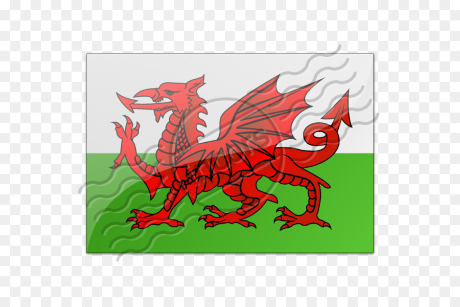 Flagge Wales Welsh Drache - Flagge von wales
