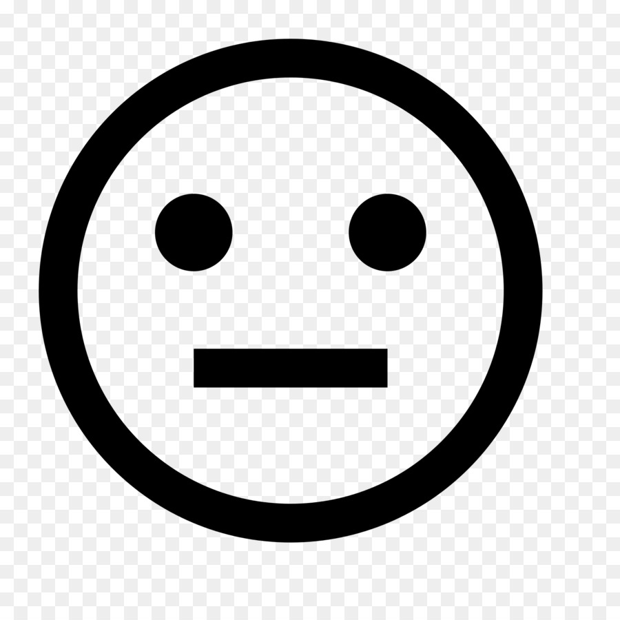 Icone Del Computer Emoticon - faccia neutra