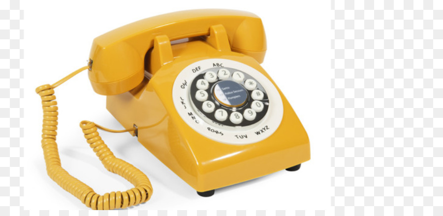 Schnurloses Telefon Wild & Wolf 1950 American Diner-Telefon-Gelb-Möbel - andere