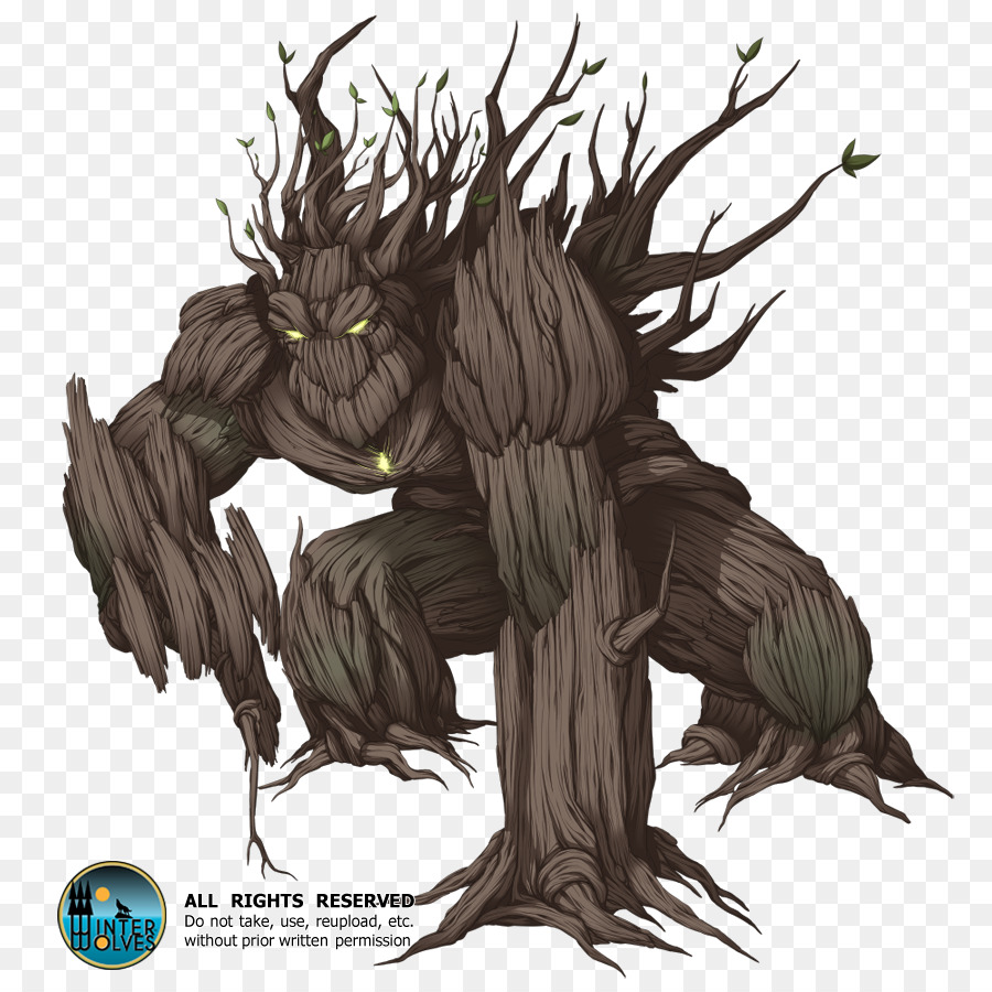 Treebeard Ent Art Verde Uomo - albero