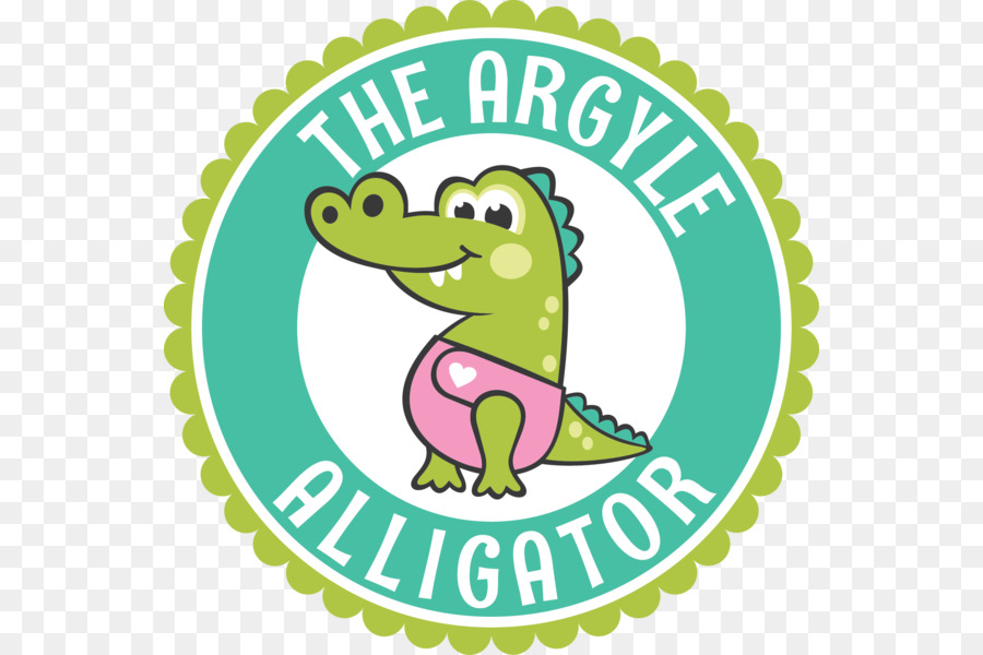 Die Argyle Alligator Clip art - baby Krokodil