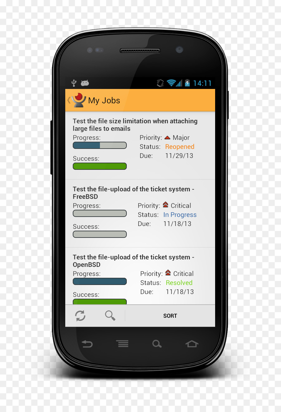 Smartphone telefono di Image scanner Windows Phone - Gestione dei dispositivi mobili