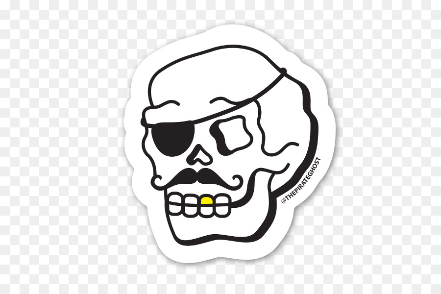 Bumper sticker Decal Label Sterben schneiden - totenkopf pirat