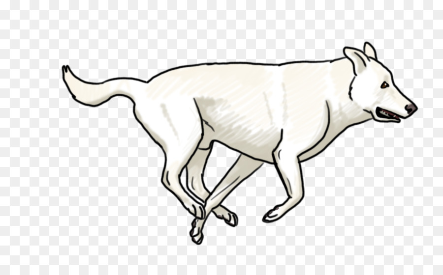 Dog Line art, Bianco, Wildlife, Animale - cane