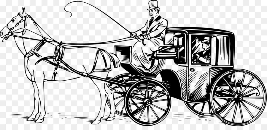 Il Trasporto del Cavallo e buggy Brougham - cavallo