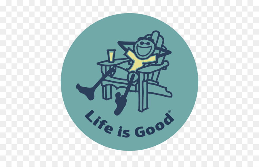 Life is Good-Company T-shirt Optimismus - Kreis Aufkleber