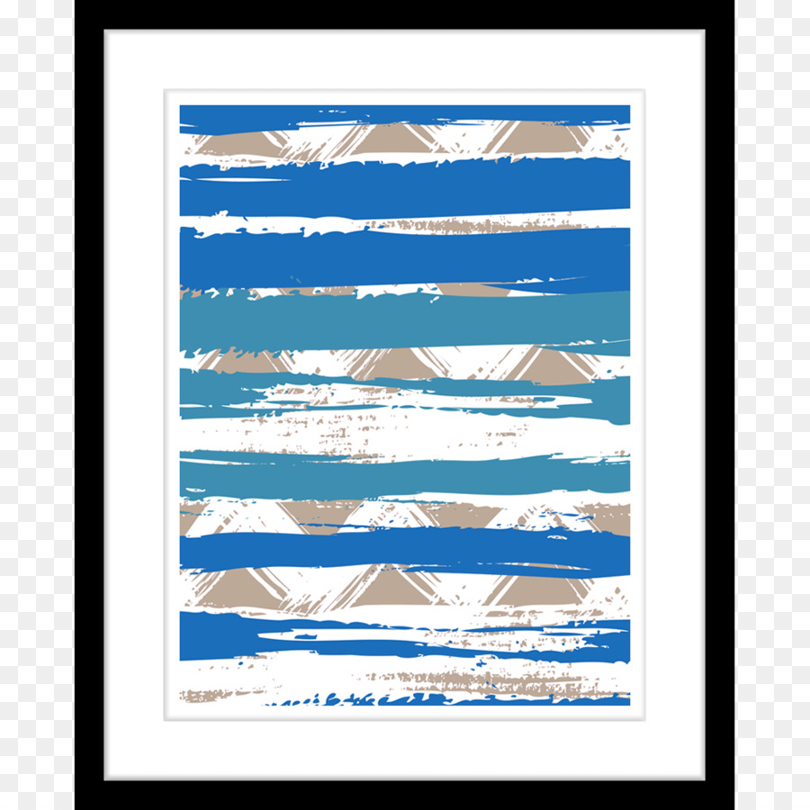 Blau Bild-Frames Drucken Schriftart - Zick Zack Rahmen