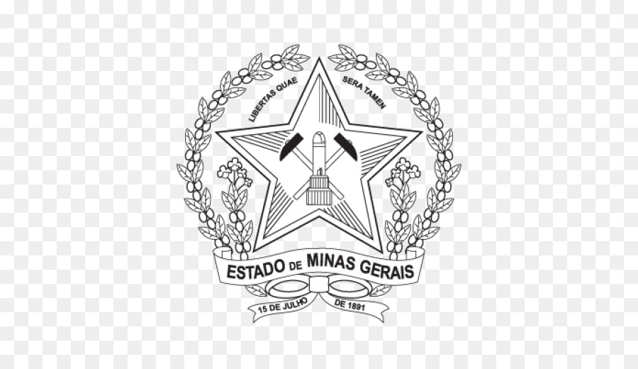 Wappen von Minas Gerais Logo Wappen Wappen des Staates Rio de Janeiro - Minas Gerais