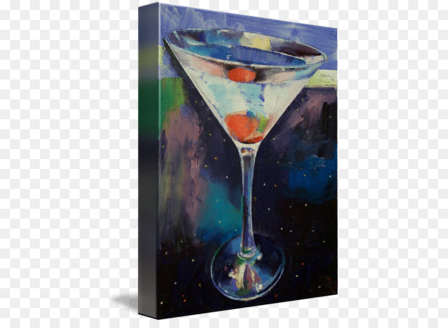 Martini-Cocktail-Garnitur Bombay Sapphire Malerei - Saphir 14 0 1